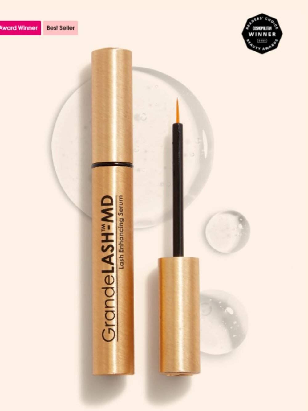 NWT Grande Cosmetics GrandeLASH-MD Lash Serum 6 Week Supply